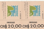 Colecionismo: 2 ingressos entrada para Brasiliana 1979 Rio de Janeiro. Muito bem conservados.