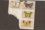 Filatelia: Conjunto com (4) Selos dos Estados Unidos com temática de Fauna.