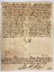 DOM JOSÉ I  - O REFORMADOR (LISBOA, 6 DE JUNHO  1774  SINTRA, 24 DE FEVEREIRO DE 1777)  CARTA PATENTE EM GRANDE FORMATO  NOMEANDO  CAPITÃO MOR DO RIO DE JANEIRO A DOMINGOS VIANNA DE CASTRO EM 20 DE SETEMBRO DE 1770.  LINDO DOCUMENTO DE GRANDE FORMATO COM SELO GRANDE DE ARMAS REAIS DE DOM JOSÉ I E CORDÃO DE SIGILO. EXCERTOS DO TEXTO: DOM JOSÉ POR GRAÇA DE DEOS REY DE PORTUGAL E DOS ALGARVES DAQUEM E ALÉM MAR, EM ÁFRICA SENHOR DE GUINÉ E DA CONQUISTA NEVEGAÇÃO E DO COMÉRCIO DA ETHIOPIA, ARABIA, PERCIA E INDIA, ETC. FAÇO SABER A QUEM ESTA MINHA CARTA PATENTE DE INFORMAÇÃO VIREM QUE TENDO CONSIDERAÇÃO  A DOMINGOS VIANNA DE CASTRO, ESTAR PROVIDO PELO MARQUES DE LAVRADIO  VICE REY E CAPITÃO GENERAL DE MAR E TERRA DO BRASIL, COM POSTO DE CAPITÃO MOR DE ORDENANÇAS DA CIDADE DO RIO DE JANEIRO, QUE VAGOU POR FALECIMENTO DE FRUCTUOSO PEREYRA, QUE EXERCIA, ATENDENDO A CONCORREREM NA PESSOA DO DITO DOMINGOS VIANNA DE CASTRO OS REQUISITOS NECESSÁRIOS PARA BEM SERVIR O REFERIDO POSTO  POR SER DOS PRINCIPAIS MORADORES DAQUELA CIDADE COM POSSIBILIDADE PARA SE TRATAR COM LUZIMENTOE A SER SERVIDO OS CARGOS HONROSOS DA REPÚBLICA E SER PROPOSTO PELOS OFICIAIS DA MESMA CIDADE NA CONFORMIDADE DAS MINHAS REAIS ORDENS E POR SESPERAR DELE QUE EM TUDO O QUE FOR ENCARRREGADO DE MEU REAL SERVIÇO SE HAVERÁ COM SATISFAÇÃO. HEY POR BEM FAZER-LHE MERCE DE CONFIRMAR COMO POIS ESTA CONFIRMO NO POSTO DE CAPITÃO MÓR DE ORDENANÇAS DA CIDADE DO RIO DE JANEIRO QUE VAGOU POR FALECIMENTO DE FRUCTUOSO PEREYRA, QUE SERVIA COM O DITO POSTO NÃO CABERÁ SOLDO ALGUM DE MINHA FAZENDA MAS GOZARÁ DE TODAS AS HONRAS, PRIVILÉGIOS, LIBERDADES, EXCEÇÕES E FRANQUEZA QUE EM RAZÃO DELE SE PERTENCEREM. PELO QUE MANDO O MEU VICE REY E CAPITAO GENERAL DE MAR E TERRA DO  BRASIL, CONHEÇA AO DITO DOMINGOS VIANNA DE CASTRO POR CAPPITÃO MOR DAS ORDENANÇAS DA REFERIDA CIDADE E COMO TAL O HONRE, ESTIME DEIXE SERVIR E EXERCER O SOBREDITO POSTO DEBAIXO DAQUELE JURAMENTO DA POSSE QUE LHE DEU QUANDO NELE ENTRAVA E A TODOS OS OFICIAIS SOLDADOS QUE LHE FOREM SUBORDINADOS ORDENO TAMBÉM QUE OBEDEÇAM E CUMPRA SUAS ORDENS POR EXEMPLO E DE PALAVRA NO QUE PERTENCER AO MEU REAL SERVIÇO COMO DEVEM E SÃO OBRIGADOS. E PRO FIRMEZA DE DUDO QUE MANDEI PASSAR ESTA CARTA PATENTE POR MIM ASSINADA E SELLADA COM O SELO GRANDE DE MINHAS ARMAS. DADA NA CIDADE DE LISBOA EM 20 DE SETEMBRO DO ANNO DE NASCIMENTO DO SENHOR JESUS CRISTO DE MIL SETECENTOS E SETENTA.  ASSINA O REI