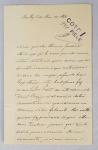 CARTA DA PRINCESA DE JOINVILLE, A PRINCESA FRANCISCA,  EM PAPEL TIMBRADO COM MONOGRAMA EM RELEVO F SOB COROA PRINCIPESCA, O MESMO MONOGRAMA EM PAPEL TIMBRADO DIRIGIDA A SUA IRMÃ A PRINCESA JANUÁRIA DO BRASIL (INRMÃS DE DOM PEDRO II  E FILHAS DE DOM PEDRO I COM A IMPERATRIZ LEOPOLDINA). VERSA A MISSIVA: NEVILLY 31 DE MAIO DE 1844. MINHA QUERIDA MANA JANUÁRIA. AINDA QUE JÁ TE ENVIEI POR ESTE NAVIO OUTRAS CARTAS NÃO QUERO DEIXAR DE TE DAR NOTÍCIAS MINHAS QUE CONTINUARÃO A SER BOAS. VOU SEMPRE PASSANDO BEM. HOJE O TEMPO ESTA LINDISSIMO FAZ MESMO CALOR. CONITNUA A CARTA FALANDO SOBRE O CASAMENTO DA PRINCESA DONA JANUARIA E QUE ESCREVEU AO MANO PEDRO (DOM PEDRO II) FAAL SOBRE SEU JARDIM E DESPEDE DIZENDO:DESTA  TUA AFETUOSA MANA FRANCISCA. NOTA: Sendo a quarta filha do imperador D. Pedro I com a imperatriz Maria Leopoldina, Francisca de Bragança foi uma princesa brasileira que, posteriormente, se casou com Francisco, Príncipe de Joinville, assumindo este novo título.Nascida no dia 2 de agosto de 1824, no Palácio de São Cristóvão, localizado no Rio de Janeiro, Francisca de Bragança teve uma juventude ao lado dos irmãos D. Pedro de Alcântara, Paula Mariana e Januária. Acredita-se, ainda, que seu nome tenha sido escolhido por seu pai, em homenagem ao rio São Francisco. Aos três anos de idade, sua mãe Maria Leopoldina veio a falecer, e Francisca passou a ser criada por D. Pedro I e sua madrasta, Amélia de Leuchtenberg. No entanto, quando tinha apenas sete anos, a princesa viu seu pai, sua irmã mais velha e sua madrasta se mudarem para Portugal. Sem os pais ao lado, Francisca e seus irmãos foram criados a base de uma educação extremamente rígida. Em 1837, conheceu o Príncipe de Joinville, chamado Francisco Fernando de Orléans. Na ocasião, o rapaz tinha acabado de desembarcar no Brasil. Durante a sua estadia, o príncipe se reuniu com o até então imperador do Brasil, D. Pedro II, que lhe apresentou a sua irmã Francisca. Em 1843, o rapaz voltou ao Brasil, casando-se com a princesa brasileira. Após a união, o casal partiu em direção a França.Conhecida como La Belle Françoise, Francisca se tornou uma das princesas mais queridas e populares da corte europeia. Durante seu processo de adaptação ao novo lar, a jovem contou, ainda, com a ajuda da Condessa de Barral, que mais tarde se tornou sua melhor amiga. Após a monarquia ser extinta na França, em 1848, a família Orléans foi enviada para o exílio em Claremont, na Inglaterra. Acredita-se que o destino da realeza só não tenha sido pior graças a Francisca.Embora morasse na Europa, a princesa manteve contato com o irmão. No entanto, ele não pode ajudá-la quando o marido foi à falência. Com dificuldades financeiras, Francisco Fernando de Orléans negociou as terras catarinenses com a Companhia Colonizadora Alemã, fato que mais tarde originou a Colônia Dona Francisca, atualmente chamada de Joinville. Engajada na política, Francisca lutou o resto de sua vida contra o avanço da república no Brasil e defendia, ainda, o combate aos republicanos e a oposição. Em 27 de março de 1898, a princesa veio a falecer, em Paris, aos 73 anos de idade.
