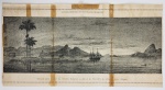 O GOLPE REPUBLICANO NO BRASIL -  PARTIDA PARA O EXÍLIO DA FAMÍLIA IMPERIAL NO DIA 17 DE NOVEMBRO DE 1889, NO VAPOR ALAGOAS. GRAVURA PUBLICADA POR LAEMMERT EM 1890 EM GALERIA HISTÓRICA DA REVOLUÇÃO BRASILEIRA. 43 X 21 CM., SEC XIX. NOTA: Todos permaneceram o dia 16 detidos no Paço, com soldados com baionetas e cavalarianos cercando o prédio. Ficou acertado que no dia seguinte, domingo, 17/11, por volta das 15 h, D. Pedro II e os demais embarcariam, tendo sido permitido a ele assistir de manhã à missa na Capela do Carmo, vizinha ao palácio. Mas, de madrugada, o Conde d´Eu foi inesperadamente despertado com a chegada do seu ajudante de ordens, o tenente-coronel João Nepomuceno de Medeiros Mallet, acompanhado do brigadeiro José Simeão de Oliveira, que lhe comunicou que o governo provisório temia o derramamento de sangue na partida da família imperial, pois soubera que havia um grupo disposto a provocar atritos quando da saída do monarca.Acordado, o Imperador foi informado que deveria se vestir para embarcar. Surpreso e revoltado, disse "que não sairia como um negro fugido...". Mas, por volta das três da manhã, foi escoltado juntamente com a Imperatriz e toda a família, além de alguns amigos, para o Cais Pharoux, bem atrás do Paço Imperial, hoje Praça XV. Somente um coche negro puxado por dois cavalos estava à disposição, onde foram os imperadores e a princesa Isabel; os demais seguiram a pé. Uma lancha do Arsenal de Guerra, tripulada por quatro alunos da Escola Militar, aguardava-os, sendo transportados para o pequeno cruzador Parnaíba, apelidado de "gazela do mar", fundeado na Baía da Guanabara, próximo à Ilha Fiscal.Às 10 horas da manhã chegaram os três jovens príncipes, Pedro de 14 anos, Luiz de 11 anos, e Antônio de 8 anos, que se encontravam em Petrópolis, acompanhados pelo seu preceptor, o Barão de Ramiz Galvão, e do engenheiro André Rebouças, amigo da família imperial, que havia subido a serra especialmente para trazer os filhos da Redentora e do Conde D´eu. A bordo, profundamente abalada, estava a Imperatriz D. Thereza Christina, que muito chorava; não menos comovida estava a Princesa Isabel, mas aliviada com a chegada dos seus filhos.O segundo decreto assinado por Deodoro concedia ao Imperador deposto uma soma de dinheiro para sua viagem à Europa. O tenente Jerônimo Teixeira França foi incumbido de levar esse documento do governo provisório a D. Pedro; primeiramente deveria ser entregue no Paço, mas o major Mallet, receando que o imperador pudesse criar algum mal estar no momento, não deixou entregá-lo, o que foi feito somente a bordo do Parnaíba. Mas ele recusaria por mais de uma vez a oferta monetária. Entre os poucos amigos que foram se despedir de D. Pedro II, estava o velho almirante Joaquim Marques Lisboa, o marquês de Tamandaré.Ao meio-dia de 17 de novembro de 1889, a embarcação sob o comando do capitão-de-fragata José Carlos Palmeira, levantou ferros e partiu em direção a Ilha Grande para encontrar o paquete Alagoas, da Companhia Brasileira de Navegação a Vapor, o mais novo e moderno navio de passageiros da marinha mercante do Brasil, que fora requisitado pelo governo republicano, para levar a realeza destronada para o exílio na Europa, e o seu pequeno séquito. Além dos membros da família imperial, de André Rebouças, viajaram o barão e baronesa de Loreto, Franklin Américo de Meneses Dória, e a sua esposa Maria Amanda Lustosa Paranaguá; o marquês e a marquesa de Muritiba, Manuel José Vieira Tosta e sua esposa Maria José Velho de Avelar, amiga e dama da princesa Isabel; a octogenária viscondessa de Fonseca Costa, Josefina de Fonseca Costa, dama da Imperatriz por mais de 40 anos; o professor de línguas orientais dr. Cristian F. Seybold; o médico do imperador Claudio Velho de Motta Maia, conde Motta Maia, e seu filho Manoel Augusto, de 14 anos; as criadas da imperatriz Joana de Alcântara, Leonídia L. Esposel, Ludomilla de Santa Mora, Maria da Gloria e Julieta Alves; o criado do príncipe D. Pedro Augusto François N. Boucher; os criados dos filhos da princesa Isabel, Eduardo Damer, e Guilherme Wagner Camerloker; o professor dos príncipes mais novos Fritz Stoll, além de Francisco de Lemos Faria Pereira Coutinho, o conde de Aljezur, substituindo o mordomo imperial. O transbordo dos passageiros para o navio Alagoas foi realizado com dificuldades e perigos de um mar agitado, sendo a Imperatriz ajudada por dois marinheiros. O novo governo determinou que o encouraçado Riachuelo da Marinha de Guerra, sob o comando do então Capitão-tenente Alexandrino Faria de Alencar (seria ministro da Marinha em três governos da República), fizesse a escolta até a linha do Equador do Alagoas, já fora de águas territoriais brasileiras. Durante a viagem Dom Pedro notou a que a velocidade da embarcação estava muito lenta e indagou ao comandante do navio - português, mas brasileiro por adoção -, João Maria Pessoa, a velocidade do Riachuelo. Foi informado que era de apenas sete ou oito milhas náutica. Apesar de não ser antigo - tinha apenas pouco mais de cinco anos de uso - e D. Pedro II de muita boa memória, sabia que quando foi construído sua velocidade máxima era de 16 milhas. Concluiu-se que a embarcação de guerra estava com problemas mecânicos. Um dia o imperador reclamou ao capitão Pessoa, e apontando ao 1º Tenente João Augusto do Amorim Rangel, oficial da Marinha que estava a bordo para cumprir as determinações das autoridades republicanas, juntamente com seu colega, o 2º Tenente Antônio Barbosa de Magalhães Castro: - Diga a esse moço que vem a bordo, que se o Riachuelo é honraria, eu dispenso; se quer dizer receio, eu não quero voltar. O Brasil não me quer, vou-me embora!  Na altura da Bahia, no dia 22 de novembro, para alívio de todos, e em especial de D. Pedro, o Riachuelo encerrou sua missão, e deu meia volta para dirigir-se a Salvador, e o Alagoas pode então seguir sua longa viagem, em uma velocidade compatível com suas caldeiras. Durante a viagem, o jovem príncipe D. Pedro Augusto, neto de D. Pedro II, e por ele criado e pela imperatriz, desde a morte de sua mãe a princesa Leopoldina de Bragança, quando contava com quase cinco anos de idade, começou a dar sinais de debilidade mental. Com mania de perseguição, no seu primeiro surto psicótico, tentou esganar o comandante do navio, a quem acusava de ter recebido dinheiro para eliminar a todos. Contido e confinado em seu camarote, foi acometido de delírios persecutórios, chegando a envolver seu corpo numa boia salva-vidas, temendo que o navio fosse bombardeado. Alternando momentos de excitação e de letargia, Pedro Augusto jogava garrafas ao mar com pedidos de socorro. Pelo menos uma dessas mensagens, foi encontrada na praia de Maragogi, próximo a Maceió, em Alagoas. Posteriormente seu pai, o príncipe austríaco Luís Augusto de Saxe-Coburgo-Gota, o internou primeiro em Graz, e depois em um sanatório em Tülln an der Donau, onde permaneceu por quarenta anos, até sua morte em 1934. No dia 1º dezembro, houve uma parada para reabastecimento em São Vicente, no arquipélago de Cabo Verde, uma possessão portuguesa, no oceano Atlântico, próxima da costa africana. Os passageiros foram autorizados a descer, e foram visitar alguns pontos da cidade, incluindo uma igreja, onde rezaram. Dessa escala, foi içada na popa do Alagoas uma bandeira imitando o "M" do Código Internacional de Sinais, com o fundo completamente vermelho e sobre filetes brancos as 21 estrelas em filete azul, sendo a estrela do centro maior. Essa bandeira foi entregue em alto mar pelo comandante do Riachuelo ao capitão Pessoa, como símbolo do novo regime brasileiro. A nova bandeira iria causar uma quase crise com Portugal, que determinou a sua retirada por não ser reconhecida de acordo com as normas internacionais. Para evitar maiores problemas, o governo provisório brasileiro determinou que durante a permanência do navio em águas portuguesas não fosse arvorado nenhum pavilhão. Quando da partida do Alagoas, o navio da marinha portuguesa Bartolomeu Dias, que estava no porto, deu uma salva de 21 tiros de canhão. Nesse momento, foi içada a bandeira do Império, e todos que estavam a bordo, se levantaram e bateram palmas, alguns emocionados até as lágrimas. Da embarcação lusitana e de alguns navios alemães que ali se encontravam, tripulantes e passageiros sacudiram lenços brancos. No dia seguinte, foi comemorado a bordo o 64º aniversário do Imperador, que ficou muito comovido ao ouvir as palavras de saudação do comandante Pessoa em sua homenagem, quando este ergueu um brinde, ao lado dos presentes. D. Pedro respondeu com palavras trêmulas: - Bebo a prosperidade do Brasil! Em 7 de dezembro, com a bandeira do Império tremulando no mastro, o Alagoas finalmente chegou a Lisboa. D. Pedro foi recebido com honras por seu sobrinho D. Carlos, e toda a corte portuguesa. Permaneceu na capital lusitana por 15 dias. Nesse curto período, visitou o túmulo de seu pai D. Pedro I (D. Pedro IV para os portugueses), na Igreja de São Vicente de Fora, onde rezou, e depositou, no mesmo local, uma coroa de flores no túmulo do Rei Luís, recentemente falecido, tendo participado de uma missa em intenção da alma desse seu sobrinho. Foi a escolas superiores, associações científicas, como o Museu do Carmo, a Escola Politécnica, o Curso Superior de Letras, onde assistiu aulas, o bairro lisboeta da Alfama, o Jardim Zoológico, a Escola Médica, o Hospital São José, a Academia de Ciências, o Mosteiro dos Jerônimos, onde colocou uma coroa no túmulo do poeta e escritor português Alexandre Herculano, e no hotel onde ficou, recebeu algumas visitas. Esteve também nos palácios das Necessidades, residência dos reis de Portugal, e de Queluz, em Sintra. Nesse permaneceu em silêncio por muito tempo, meditando, diante da cama aonde havia falecido seu pai. Esteve ainda na Ajuda, palácio real de verão, e em Belém, residência oficial dos príncipes reais, para retribuir as visitas do Rei e da família real portuguesa fizeram no hotel Bragança, onde estava hospedado com sua família e comitiva.Seu sobrinho D. Carlos seria coroado rei de Portugal em 28 de Dezembro, e D. Pedro resolveu então realizar uma visita à região do Minho, no norte do país. No dia 22, chegou a Coimbra, sendo recepcionado pelos estudantes e professores da velha universidade, e depois seguiu para a cidade do Porto. Seu único intuito era não perturbar os festejos reais. No Porto, enquanto visitava a Academia de Belas-Artes, no mesmo dia 28, a imperatriz D. Thereza Christina, com a saúde debilitada, sofrendo de bronquite, amargurada e abalada com a situação causada com a proclamação da República, e o consequente exílio, faleceu repentinamente, aos 67 anos de idade. Avisado do grave estado, retornou rapidamente ao hotel, mas quando chegou sua companheira por longos 46 anos, estava morta. Sua tristeza foi profunda; em silêncio, chorou a partida de sua amada Thereza Christina. Sua filha Isabel, com seu marido Conde D´Eu, e seus filhos tinham ido à Espanha visitar os tios, os condes de Montpensier que lá residiam, e retornaram a Portugal assim que receberam a notícia do passamento da imperatriz. O corpo de D. Thereza Christina, depois de embalsamado, e velado na igreja da Lapa - local onde permanece guardado o coração do imperador do Brasil, D. Pedro I - foi transportado de trem do Porto para Lisboa e depositado no Panteão dos Braganças na Igreja de São Vicente de Fora, ao lado da segunda imperatriz do Brasil, D. Amélia, com a presença da família real portuguesa, e autoridades. Após os funerais de sua esposa, permaneceu poucos dias em Lisboa, seguindo para a França, hospedando-se em Cannes, para fugir do forte inverno europeu. Menos de dois anos depois, o Imperador se encontrava em Paris, para participar das sessões do Instituto de França, na Academia de Ciências, da qual era sócio. Em 24 de novembro, foi fazer um passeio em carruagem aberta até Saint-Cloud, nas margens do rio Sena, onde apesar do frio do inverno resolveu fazer uma caminhada. No dia seguinte, amanheceu febril, contraindo um forte resfriado e seu estado de saúde foi se agravando. O último imperador do Brasil veio a falecer aos vinte minutos do dia 5 de dezembro de 1891, vitimado por uma pneumonia aguda no pulmão esquerdo, em um modesto quarto do Hotel Bedford, três dias após completar 66 anos de idade.D. Pedro II, em seu leito de morte, estava vestido com o uniforme de marechal do Exército imperial brasileiro, com as condecorações do Brasil, França, Portugal, e um crucifixo em suas mãos, que havia recebido do Papa Leão XIII. Um livro, significando que descansava sobre o conhecimento, foi colocado embaixo do seu travesseiro com terra de todas as províncias (hoje estados) brasileiras. Um pedido que havia deixado por escrito.O governo francês resolveu prestar as últimas homenagens de Estado ao Imperador brasileiro, e comunicou à princesa Isabel que aceitou as honras oficiais, mas o governo brasileiro protestou por essa atitude. No Brasil, ao saberem da morte do antigo monarca, o comércio fechou as portas, e várias missas foram realizadas por sua alma por todo o país.O corpo embalsamado do imperador foi levado para a Igreja da Madalena, situada perto da Praça da Concórdia, a poucos passos do hotel onde morreu. Ao meio dia de 9 de dezembro, com o caixão coberto com a bandeira do Império brasileiro, colocado em um catafalco elevado na nave da igreja, foi celebrada as exéquias solenes, pelo arcebispo de Paris, com a igreja totalmente lotada, e a presença da Casa Militar do presidente da França, Sadi Carnot, que o representou. Além dos presidentes da Câmara e do Senado da República francesa, esteve presente o cônsul-geral de Portugal em Paris, o escritor Eça de Queiroz, todo o corpo diplomático, dentre inúmeras autoridades.Pelas ruas de Paris, 80 mil homens das tropas francesas participaram das honras. O coche fúnebre, puxado por oito cavalos cobertos de negro, foi escoltado pela guarda republicana, acompanhado por uma banda de música militar tocando a marcha fúnebre de Chopin, e nada menos que 300 mil pessoas, apesar do frio, foram prestar as homenagens a D. Pedro II. Quando o cortejo passou pela Praça da Concórdia, foram prestadas as honras militares, e uma bateria de artilharia deu as salvas de estilo. O corpo foi transportado em um trem especial para Lisboa, com uma parada em Madrid, onde a Casa Real espanhola prestou também suas homenagens. Em Lisboa, o rei D. Carlos, toda sua família, o ministério, altas autoridades, e milhares de pessoas participaram também das honras e despedidas ao velho imperador brasileiro. Na igreja de São Vicente de Fora, o cardeal Dom José Sebastião de Almeida Neto, Patriarca de Lisboa, recebeu o esquife. Depois de rezada uma missa, o corpo do Imperador foi colocado ao lado da imperatriz Thereza Christina, no panteão da família Bragança.No governo Epitácio Pessoa, em 1920, foi revogado o decreto de banimento da família imperial, e no ano seguinte a bordo do encouraçado São Paulo, da Marinha de Guerra, os restos mortais de D. Pedro II e de D. Thereza Christina foram trazidos para o Brasil. No ano de 1939, foram finalmente depositados em um túmulo especialmente construído na catedral de Petrópolis, no estado do Rio de Janeiro, em solenidade presidida pelo então presidente Getúlio Vargas.