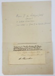 DONA MARIA II  RAINHA DE PORTUGAL E PRINCESA DO BRASIL  ASSINATURA DA RAINHA A SENHORA DONA MARIA II EM UMA CREDENCIAL PARA A RAINHA DA ESPANHA ISABEL II. DATADA DE  8 DE SETEMBRO DE 1853. ASSINA RAINHA