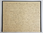 DOM FERNANDO REI REGENTE DE PORTUGAL - TRECHO DE CARTA DIRIGIDA  AO CZAR DA RUSSIA NICOLAU I  EM  7/12/1853 PARA NOTICIAR A MORTE DA RAINHA DONA MARIA II. EXCERTOS DO TEXTO: DOM FERNANDO REI REGENTE DOS REINOS DE PORTUGAL E ALGARVESVEM EM NOME DE EL REY O SENHOR DOM PEDRO V MEU SOBRE TODOS MUITO AMADO E PREZADO FILHOAO SERENISSIMO POTENTÍSSIMO SENHOR NICOLAU I POR GRAÇA DE DEOS IMPERADOR E AUTOCRATA DE TODAS AS RÚSSIAS DE MOSCOVIA, KIEV, VLADIMIR, NOVGOROD; CZAR DE KAZAN, CZAR DE ASTRAKHAN, CZAR DA POLÔNIA, CZAR DA SIBÉRIA, CZAR DE TAURIAN KHERSONES, CZAR DA GEÓRGIA; SOBERANO DE PSKOV E GRÃO-DUQUE DE SMOLENSK, LITUÂNIA, VOLHYNIA, PODOLIA E FINLÂNDIA; DUQUE DA ESTÔNIA, LIFLÂNDIA, CURLÂNDIA E SEMIGÁLIA, SAMOGÍCIA, BIELOSTOK, KORELIA, TVER, YUGRIA, PERMIA, VYATKA, BOLGARY E OUTROS; SOBERANO E GRÃO-DUQUE DE NIZHNI NOVGOROD, CHERNIGOV, RYAZAN, POLOTSK, ROSTOV, JAROSLAVL, BIELO-OZERO, UDORIA, OBDORIA, KONDIA, VITEBSK, MSTISLAV E GOVERNANTE DE TODOS OS TERRITÓRIOS DO NORTE; SOBERANO DA PENÍNSULA IBÉRICA, KARTALINIA, DAS TERRAS KABARDINIANAS E DA PROVÍNCIA ARMÊNIA: SOBERANO HEREDITÁRIO E GOVERNANTE DOS PRÍNCIPES CIRCASSIANOS E DA MONTANHA E DE OUTROS; SOBERANO DO TURQUESTÃO, HERDEIRO DA NORUEGA, DUQUE DE SCHLESWIG-HOLSTEIN, STORMARN, DIETMARSEN, OLDENBURG, E ASSIM POR DIANTE, E ASSIM POR DIANTE, E ASSIM POR DIANTE....DE VOSSA MAGESTADE IMPERIAL BOM IRMÃO ASSINA FERNANDO.