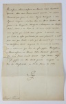 DOM FERNANDO II  REI DE PORTUGAL CARTA DIRIGIDA AO CARDEAL SPINOLA AGRADECENDO VOTOS DE FELIZ NATAL. DE PUNHO DO MONARCA COM SELOS DE ARMAS REAIS E SIGILO DATADA DE 30 DE MARÇO DE 1844. EXCERTOS DO TEXTO: ILUSTRISSIMO E REVERENDÍSSIMO EM CHRISTO PADRE CARDEAL SPINOLA: MEU COMO IRMÃO MUITO AMADO. EU DOM FERNANDO PRO GRAÇA DE DEUS REI DE PORTUGAL, E DOS ALGARVES, DAQUEM E DALEM MAR EM ÁFRICA SENHORA DE GUINÉ E DA CONQUISTA, NAVEGAÇÃO  E COMÉRCIO DA ETIÓPIA, ARAPIA, PÉRSIA E DA INDIA ETC...VOS ENVIO MUITO SAUDAR COMO AQUELE QUE MUITO AMO E PREZO. O CONCEITO EM QUE TENHO AS VOSSAS QUALIDADES FAZ MAIS PLAUSÍVEL A SATISFAÇÃO COM QUE RECEBO A CARTA QUE ME ESCREVESTE POR OCASIÃO DO SANTISSIMO NATAL, DESEJANDO SER A OCASIÃO DE MOSTRAR-VOS A ESTIMAÇÃO QUE FAÇO DA VOSSA PESSOA ILLUSTRISSIMO E REVERENDISSIMO EM CHRISTO PADRE CARDEAL SPINOLA, MEU COMO IRMÃO MUITO AMADO. NOSSO SENHOR HAJA A VOSSA PESSOA EM SUA SANTA GUARDA. ESCRITA NO PAÇO DAS NECESSIDADES EM 30 DE MARÇO DE 1844. ASSINA REI.NOTA: Fernando II Viena, 29 de outubro de 1816  Lisboa, 15 de dezembro de 1885) foi o segundo marido da rainha D. Maria II e Príncipe Consorte de Portugal, de 1836 até 1837, altura em que se tornou Rei de Portugal e Algarves por direito de sua esposa. Era o filho mais velho do príncipe Fernando de Saxe-Coburgo-Gota e da sua esposa, a princesa Maria Antônia de Kohár. Foi o primogénito do príncipe Fernando de Saxe-Coburgo-Gota, irmão do duque Ernesto I e do rei Leopoldo I dos Belgas, e da sua esposa, Maria Antônia de Koháry. Teve três irmãos mais novos: Augusto, Vitória e Leopoldo. Em 1835, quando D. Maria II enviuvou do seu primeiro casamento com o príncipe Augusto de Beauharnais, D. Fernando foi escolhido para novo esposo da soberana. As negociações do casamento foram dirigidas por D. Francisco de Almeida Portugal, Conde de Lavradio, tendo o contrato matrimonial sido assinado em 1 de Dezembro de 1835, com o barão de Carlowit em representação do duque reinante de Saxe-Coburgo, e o barão de Stockmar em representação do príncipe Fernando, seu pai. A 1 de Janeiro de 1836, casa-se com D. Maria II por procuração, a qual assina o decreto nomeando D. Fernando marechal-general do Exército, posto reservado ao próprio Rei, na sua função de Comandante Supremo do Exército.carece de fontesD. Fernando partiu de Coburgo, atravessou a Bélgica, e embarcou em Oostende para Lisboa, onde chegou a 8 de Abril. A cerimónia do casamento realizou-se no dia seguinte. A nomeação de D. Fernando enquanto marechal-general gerou polémica entre os liberais mas, uma vez que essa dignidade já houvera sido conferida ao príncipe D. Augusto, o governo não podia deixar de comprometer-se com a rainha.carece de fontesDe acordo com a lei Portuguesa, enquanto marido da rainha reinante, D. Fernando só poderia receber o título de rei após o nascimento do primeiro herdeiro (foi por este motivo que o primeiro marido da rainha, Augusto de Beauharnais, nunca foi rei). D. Fernando foi, portanto, príncipe de Portugal até ao nascimento do futuro D. Pedro V em 1837. Foi eleito, a 4 de Maio de 1836, presidente da Academia Real das CiênciasD. Fernando evitou envolver-se no panorama político, preferindo dedicar-se às artes. Por ocasião da fundação da Academia de Belas-Artes de Lisboa a 25 de Outubro de 1836, D. Fernando e a rainha declaram-se seus protetores. Após uma visita ao Mosteiro da Batalha (que se encontrava abandonado, depois da extinção das ordens religiosas), D. Fernando passa a dedicar parte das suas preocupações às causas de cariz nacionalista, como a protecção do património arquitectónico português edificado, tendo também impulsionado aspectos culturais e financeiros, a par do estímulo à acção desenvolvida por sociedades eruditas, como projectos de restauração e manutenção respeitantes não só à vila da Batalha, mas também ao Convento de Mafra, Convento de Cristo, em Tomar, ao Mosteiro dos Jerónimos, Sé de Lisboa, e Torre de Belém. Como amante de pintura que era, colaborou com algumas gravuras de sua autoria, na Revista Contemporânea de Portugal e Brasil (1859-1865)Em 1862, depois de uma revolta na Grécia contra o rei Oto I, D. Fernando II foi convidado a subir ao trono grego, proposta que recusou.Em 1868, com a revolução que expulsou a rainha Isabel II de Espanha, o governo provisório espanhol, não desejando estabelecer uma república, ofereceu a coroa a D. Fernando II, então com cinquenta e dois anos, proposta que D. Fernando também rejeitou. Em 1869, D. Fernando casa-se pela segunda vez, morganaticamente, com Elise Hensler, tornada Condessa d'Edla, que era uma cantora de ópera e mãe solteira, a quem viria a deixar como herança o Palácio da Pena, cuja construção foi da sua inteira responsabilidade. Desde os sessenta anos que D. Fernando sofria de umt umor facial que o desfigurou bastante, mantendo-o afastado da vida pública. A 12 de Dezembro de 1885, devido à visão dupla provocada pelo tumor, no intervalo de uma ópera, tropeçou ao descer as escadas para o vestíbulo no Teatro de São Carlos, batendo violentamente com a cabeça contra a parede. Ficou em coma e morreu três dias depois. No seu testamento deixou quase todos os seus bens à viúva, o que provocou uma comoção pública. O seu corpo jaz ao lado de D. Maria II, sua primeira esposa, no Panteão Real da Dinastia de Bragança, no Mosteiro de São Vicente de Fora, em Lisboa