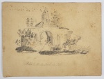 DOM PEDRO II - IMPERADOR DO BRASIL. DESENHO DA RUÍNA DE UM CASTELO FEITO POR DOM PEDRO II E POR ELE ASSINADO EM 10 DE ABRIL DE 1833. CERTAMENTE FEITO A PARTIR DE UMA GRAVURA JÁ DEMONSTRANDO UM TALENTO E UM HÁBITO QUE LEVARIA POR TODA VIDA, O DE DESENHAR, EM SUAS VIAGENS AO LONGO DE QUASE MEIO SÉCULO DE REINADO TINHA O HÁBITO DE ALÉM DE RELATAR TODOS OS DETALHES EM SEU DIÁRIO EXCECUTAR PRMOROSOS DESENHOS (VIDE NOS CRÉDITOS EXTRAS DESSE LOTE IMAGEM DE UM DESENHO FEITO PELO IMPERADOR QUANDO VISITOU O MORRO DE SÃO PAULO NA BAHIA EM 1859) . COM APENAS OITO ANOS DE IDADE O IMPERADOR MENINO BASEANDO-SE NA GRAVURA, TALVEZ DE ALGUM DE SEUS LIVROS INFANTIS, TRAÇOU A LAPIS E ASSINOU O PERFIL DO CASTELO. NO VERSO DO  DESENHO UMA PRIMEIRA TENTATIVA DO ESBOÇO ABANDONADA PELO MENINO. ESSE DESENHO JÁ CONSTOU EM INÚMERAS PUBLICAÇÕES SOBRE O IMPERADOR (VIDE FOTOS NOS CRÉDITOS EXTRAS DESSE LOTE). BRASIL, 1833. 14,5 X 10,5 CM NOTA: Os Soberanos e os Príncipes da Sereníssima Casa de Bragança frequentemente se destacaram por seus dotes musicais: desde o Rei Dom João IV de Portugal  notável compositor, que organizou uma das maiores bibliotecas musicais (livrarias de solfa, como se dizia na linguagem da época) da Europa  até o nosso Imperador Dom Pedro I  compositor, como é bem sabido, do Hino da Independência do Brasil e de numerosas peças clássicas de grande valor.Membros da Dinastia Bragantina também se destacaram na pintura, no desenho, na arquitetura e, por vezes, na literatura e nas ciências.Falamos aqui da Casa de Bragança, pois reinou tão longamente sobre Portugal e o Brasil. Talentos desses, porém, floresceram em muitas Famílias reinantes da Europa.De fato, historicamente, os períodos monárquicos corresponderam a fases de grande esplendor artístico dos povos; e o advento das Repúblicas, em via de regra, correspondeu ao minguamento das manifestações artísticas. Isso é o que teria levado o escritor francês Anatole France a afirmar que a Proclamação da República é a carta de alforria da feiura.