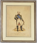 CZAR ALEXANDER I (1777-   1825) LINDA GRAVURA AQUARELADA DE WILLIAN HEART (1795-1840) PUBLICADA EM 1818 (APRESENTANDO O CZAR ALEXANDRE I EM CAMPO DE BATALHA SEGURANDO SUA ESPADA E AO FUNDO PODE-SE VER A EVOLUÇÃO DAS TROPAS DE NAPOLEÃO BONAPARTE ABANDONANDO A RÚSSIA. SOB O MONARCA A LEGENDA: ALEXANDER I THIS RETRAT IS DEDICATED TO THE RIGHT HONORABLE EARL CATHCART AMBASSADOR EXTRAORDINARY AND MINISTER PLENIPOTENTIARY TO THE IMPERIAL COURT OF SAINT PETERSBURG BY HIS MOST HUMBLE AND OBEDIENT SERVANT JAMES JENKINS (ESTE RETRATO É RETRAIT É DEDICADO AO HONROSO CONDE CATHCART EMBAIXADOR EXTRAORDINÁRIO E MINISTRO PLENIPOTENCIÁRIO DA CORTE IMPERIAL DE SÃO PETERSBURGO POR SEU MAIS HUMILDADE E OBEDIENTE SERVO JAMES JENKINS). O CZAR ALEXANDRE I  FOI UM DOS UNICOS MONARCAS DE SEU TEMPO QUE CONSEGUIU DERROTAR NAPOLEÃO BONAPARTE. GRAVURA IDENTICA A ESTA COMPÕE A COLEÇÃO DO BRHITHS MUSEUM EM LONDRES. INGLATERRA, 1814. 58 X 48 CMNOTA: Alexandre I (São Petersburgo, 23 de dezembro de 1777  Taganrog, 1 de dezembro de 1825) foi o Imperador da Rússia de 1801 até sua morte, também sendo o primeiro monarca russo a ser Rei da Polônia e Grão-Duque da Finlândia. Era filho do imperador Paulo I e sua esposa Sofia Doroteia de Württemberg, ascendendo ao trono após o assassinato do pai. Alexandre, tanto como grão-duque quanto imperador, ele muitas vezes usava de retórica liberal, porém manteve as práticas absolutistas da Rússia durante toda sua vida. Logo no início de seu reinado Alexandre realizou pequenas reformas sociais e depois grandes reformas educacionais, também prometendo reformas constitucionais e sobre a servidão, porém nunca fez nenhuma proposta concreta. Na segunda metade de seu reinado ele ficou cada vez mais arbitrário, reacionário e temerário de conspirações. Alexandre expulsou professores estrangeiros das escolas russas e a educação passou a ser mais religiosa e politicamente conservadora. Internacionalmente, ele governou o Império Russo durante o conturbado período das Guerras Napoleônicas. Ele mudou de lado várias vezes entre 1804 e 1812, passando de pacificador neutro, aliado de Napoleão Bonaparte até inimigo do imperador francês. Ele se aliou ao Reino Unido em 1805 na Terceira Coligação, porém após sua derrota na Batalha de Austerlitz ele trocou de lado e aliou-se à França através dos Tratados de Tilsit. Alexandre juntou a Rússia ao Bloqueio Continental e travou pequenos conflitos com os britânicos. Entretanto, ele e Napoleão nunca conseguiam concordar em alguma coisa, especialmente acerca da Polônia, e a aliança acabou ruindo em 1810. Seu maior triunfo militar veio dois anos depois, quando a invasão francesa da Rússia terminou em desastre, levando à queda Napoleão pouco depois na Batalha das Nações. Ao fim do período napoleônico, Alexandre formou a Santa Aliança a fim de suprimir movimentos revolucionários na Europa. Alexandre se casou em 1793 com a princesa Luísa de Baden, com quem teve duas filhas que morreram jovens: Maria e Isabel. Ele morreu sem herdeiros no final de 1825, devido a tifo, apesar de rumores que teria fabricado sua morte e se transformando em um monge na Sibéria terem aparecido posteriormente. Sua morte causou grande confusão, com seu irmão Constantino abdicando de seu direito a sucessão e fazendo com que militares se rebelassem na Revolta Dezembrista contra seu outro irmão, que posteriormente sucederia Alexandre como Nicolau I. Imperador e autocrata de todas as Rússias desde 1801, foi muito influenciado por sua avó, a imperatriz Catarina II da Rússia, que o tirou do país para educá-lo, e o considerava seu sucessor. Primeiro filho do grão-duque Paulo Petrovitch, futuro Paulo I, e da grã-duquesa Maria Feodorovna, nascida princesa de Württemberg. Tornou-se czar após o assassinato de seu pai, em 23 de março de 1801. Foi coroado na Catedral da Dormição, no Kremlin em 15 de setembro de 1801. Seguidora, em termos, dos princípios iluministas, Catarina II convidou o filósofo francês Denis Diderot para ser seu tutor particular. Como Diderot não aceitou, a imperatriz convidou como preceptor o cidadão suíço Frédéric-César La Harpe, que, em termos de pensamento filosófico, seguia as ideias de Jean-Jacques Rousseau, era republicano por convicção e um excelente educador que inspirou afeto em seu aluno e ajudou a moldar permanentemente sua mente mantendo-a flexível e aberta. Alexandre é considerado das mais interessantes figuras do seu século, autocrata e jacobino, místico e homem do mundo, natureza complexa, extremamente popular em todos os níveis da sociedade. Iniciou reformas administrativas, educativas, científicas, no regime da servidão. Seu reinado foi marcado por uma política externa flutuante. Aliado da Inglaterra e do Império Austríaco na coalizão de 1805 contra a França revolucionária, participou da Terceira Coligação contra Napoleão Bonaparte, mas as forças russo-austríacas foram vencidas em Austerlitz (1805). Fez aliança com o Reino da Prússia mas depois das derrotas de Eylau e de Friedland (1807) se viu obrigado a assinar o Tratado de Tilsit, tornando-se aliado de Napoleão. Declarou guerra à Inglaterra e aderiu ao Bloqueio Continental. Atacou então a Suécia, para obter a Finlândia (1808). Renovou hostilidades contra o Império Otomano, continuadas até a Paz de Bucareste (1812). O ressentimento russo com o sistema continental dominado pelos franceses provocou a invasão da Rússia (1812). Havia retomado em (1811) a luta contra Napoleão, com isso causou a invasão de seu país, o que fez a Europa levantar-se contra o invasor. Embora retornasse à capital antes da derrota russa em Borodino (setembro de 1812), Alexandre tomou parte ativa na destruição do exército retirante de Napoleão 1813 em Dresden e em Leipzig. Entrou em Paris (1814) com os Aliados, visitou triunfante Londres. Após a campanha da Rússia, desastrosa para os franceses, participou da Sexta Coligação em 1813 e, caindo Napoleão, contribuiu para a restauração da dinastia dos Bourbons. Alexandre comandou o exército russo na campanha contra Napoleão. Após o fracasso da Campanha da Rússia (1812), participou da libertação da Europa (Batalha das Nações, 1813; campanha da França, 1814). Em 1815, inspirou a Santa Aliança da Europa cristã, com os soberanos do Império Austríaco e do Reino da Prússia. Queria resgatar o poder das dinastias absolutistas europeias. No Congresso de Viena (1815) recebeu a Polônia, assumiu o trono, deu-lhe uma nova constituição.  Desde a invasão da Rússia, se tornara profundamente religioso. Lia a Bíblia diariamente e rezava muito. Deixara-se influenciar em Paris pelos pensamentos místicos de uma visionária, Bárbara Juliana Krüdener chamada Madame von Krudener, que se considerava profetisa enviada ao czar por Deus. Teve influência curta mas profunda pois o czar nunca mais abandonaria seu fervor religioso. Voltando à Rússia, a partir de 1818, demonstrou políticas retrógradas e reacionárias que o alienaram do povo. Desde que Napoleão Bonaparte fora derrotado em 1812, surgiram sociedades secretas pela Rússia exigindo a abolição da servidão. Um desses movimentos, um grupo de nobres insatisfeitos chamados dezembristas, pediam também o fim da autocracia. Sua liga idealista se tornara uma aliança dos monarcas contra os povos, depois dos encontros em Aachen, Opava, Liubliana e Verona - campeões do despotismo, defensores de uma ordem mantida pela força das armas. Alexandre mesmo ficou golpeado pelo motim de seu regimento Semenovski e pensou detectar a presença de radicalismo revolucionário. O que marcou o fim de seus sonhos liberais. Todas as rebeliões lhe pareceram então doravante revoltas contra Deus. Chocou o povo russo ao recusar apoio aos gregos, povo da mesma religião ortodoxa , ao se levantarem contra o Império Otomano, mantendo que eram rebeldes como outros. O chanceler austríaco, príncipe Klemens Wenzel von Metternich, a quem o czar deixou a direção dos negócios europeus, aproveitou-se de seu estado de espírito. Tinha mesmo abandonado os assuntos do país a seu favorito Arakcheev. A morte da única filha muito amada, uma enorme inundação em São Petersburgo, em 1824, e o descontentamento com os regimentos de seu exército, levaram-no à Crimeia, para tentar recuperar a saúde. Sua coroa passara a pesar muito e não escondia da família e dos amigos o desejo de abdicar. Quando a czarina adoeceu, Taganrog, aldeia no mar de Azov, parecia um destino ideal. Mas o czar contraiu malária durante uma viagem de inspeção, e morreu. Sua morte repentina, seu misticismo, a perplexidade da corte e a recusa de permitir a abertura de seu caixão ajudaram a criar a lenda de sua "partida" para um refúgio siberiano. Alexandre faleceu em 1 de dezembro de 1825 e está atualmente sepultado na Fortaleza de São Pedro e São Paulo, São Petersburgo, Rússia.Anexou a Transcaucásia da Pérsia (1813) e a Bessarábia após guerra contra o Império Otomano (1812). Aboliu muitos castigos bárbaros, melhorou as condições de vida dos servos e fomentou a educação. Após sua morte, Alexandre foi sucedido por seu irmão Nicolau.. Desde a invasão da Rússia, se tornara profundamente religioso. Lia a Bíblia diariamente e rezava muito. Deixara-se influenciar em Paris pelos pensamentos místicos de uma visionária, Bárbara Juliana Krüdener chamada Madame von Krudener, que se considerava profetisa enviada ao czar por Deus. Teve influência curta mas profunda pois o czar nunca mais abandonaria seu fervor religioso. Voltando à Rússia, a partir de 1818, demonstrou políticas retrógradas e reacionárias que o alienaram do povo. Desde que Napoleão Bonaparte fora derrotado em 1812, surgiram sociedades secretas pela Rússia exigindo a abolição da servidão. Um desses movimentos, um grupo de nobres insatisfeitos chamados dezembristas, pediam também o fim da autocracia. Sua liga idealista se tornara uma aliança dos monarcas contra os povos, depois dos encontros em Aachen, Opava, Liubliana e Verona - campeões do despotismo, defensores de uma ordem mantida pela força das armas. Alexandre mesmo ficou golpeado pelo motim de seu regimento Semenovski e pensou detectar a presença de radicalismo revolucionário. O que marcou o fim de seus sonhos liberais. Todas as rebeliões lhe pareceram então doravante revoltas contra Deus. Chocou o povo russo ao recusar apoio aos gregos, povo da mesma religião ortodoxa , ao se levantarem contra o Império Otomano, mantendo que eram rebeldes como outros. O chanceler austríaco, príncipe Klemens Wenzel von Metternich, a quem o czar deixou a direção dos negócios europeus, aproveitou-se de seu estado de espírito. Tinha mesmo abandonado os assuntos do país a seu favorito Arakcheev. A morte da única filha muito amada, uma enorme inundação em São Petersburgo, em 1824, e o descontentamento com os regimentos de seu exército, levaram-no à Crimeia, para tentar recuperar a saúde. Sua coroa passara a pesar muito e não escondia da família e dos amigos o desejo de abdicar. Quando a czarina adoeceu, Taganrog, aldeia no mar de Azov, parecia um destino ideal. Mas o czar contraiu malária durante uma viagem de inspeção, e morreu. Sua morte repentina, seu misticismo, a perplexidade da corte e a recusa de permitir a abertura de seu caixão ajudaram a criar a lenda de sua "partida" para um refúgio siberiano. Alexandre faleceu em 1 de dezembro de 1825 e está atualmente sepultado na Fortaleza de São Pedro e São Paulo, São Petersburgo, Rússia.Anexou a Transcaucásia da Pérsia (1813) e a Bessarábia após guerra contra o Império Otomano (1812). Aboliu muitos castigos bárbaros, melhorou as condições de vida dos servos e fomentou a educação. Após sua morte, Alexandre foi sucedido por seu irmão Nicolau.