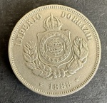 Brasil - 50 Réis de 1888 - LINDA E EXCEPCIONAL PEÇA - FLOR CUNHO