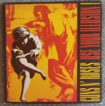Lp Guns N' Roses Use Your Illusion l, capa simples com encarte, ano 1991, capa vg com fita durex