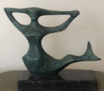 Alfredo Ceschiatti- sereia -escultura em bronze patinado na tonalidade esverdeada assinado na peça m