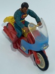 Antigo Brinquedo RARIDADE motocicleta Super Homem super heróis Gulliver original de época fricção fu