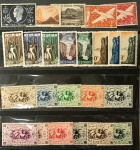 Colonia Francesa Reunion - Seleção de selos tipos de séries, novos e usados.