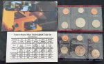 Moedas USA Mint 10 Moedas F.C., série completa anos 1995, P e D , no blister/folder
