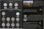 16 moedas do Brasil - 2000 e 5000 réis - 1922 a 1938 - Série COMPLETA de moedas de prata - Em álbum