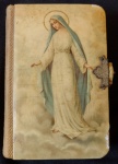 MEMORABILIA RELIGIOSA - Pequeno Livro religioso Key Of Heaven, capa dura, em baquelite, fecho em met