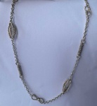 AF 1572 Joia em prata 925, maravilhoso colar torsade. 71 cm 47 g