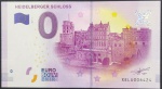 Alemanha - Cédula de 0 Euro HEIDELBERGER SCHLOSS 2017/1 - Cédula original europeia emitida com autorização da Comunidade Econômica Europeia no valor de 0 EURO em estado Flor de estampa
