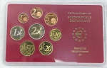 Alemanha - Set de Moedas do EURO 2005 completo no estojo de Acrilico Proof - Bayerische Hauptmunzamt - 8 Moedas de 1 Cent a 2 Euros todas com a Letra D - Peça Fantástica