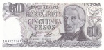 Argentina - P-301 - Cédula de 50 Pesos 1976 Flor de Estampa - San Martin - América