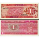 Antilhas Holandesas - P-20a - Cédula de 1 Gulden 1970 Flor de Estampa - Netherlands Antilles - América