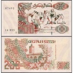 Argélia - P-138a.2 - Cédula de 200 Dinars 1992 Flor de Estampa - Algéria - Africa
