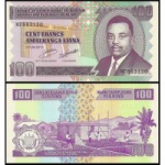 Burundi - P-44d - Cédula de 100 Francs 2011 Flor de Estampa - África - Lance Livre