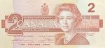 Canadá - P-94a - Cédula de 2 Dollar 1986 Flor de Estampa - Rainha - América