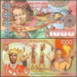 Ceilão Holandês - Cédula Fantasia de 1.000 Gulden 2016 Flor de Estampa - Polímero - Nederlands Ceylon