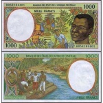 Chade - P-602Pg - Cédula de 1.000 Francs 2000 Flor de Estampa - Cédula rara emitida pelo C A S - Banco dos Estados da África Central - Leta P=Chad - África