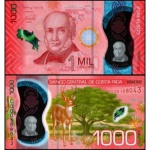 Costa Rica - P-280 - Cédula de 1000 Colones 2019 Flor de Estampa - Polìmero - América