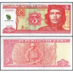 Cuba - P-127a - Cédula de 3 Pesos 2004 Flor de Estampa - Comemorativa Che Guevara - América