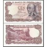 Espanha - P-152a.3 - Cédula de 100 Pesetas 1970 Flor de Estampa - Spain - Europa