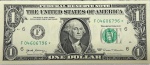 Estados Unidos - Cédula Star Note - Reposição de 1 Dollar 2017 Flor de Estampa - (*) Série F - EUA - América