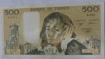 França - P-156h - Cédula de 500 Francs 1990 - Modulo grande - MBC - Alto valor de catálogo