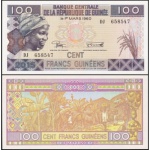 Guiné - P-47a - Cédula de 100 Francs 2015 Flor de Estampa - África - Lance Livre