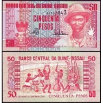 Guiné Bissau - P-10 - Cédula de 50 Pesos 1990 Flor de Estampa - África - Lance Livre