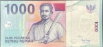 Indonésia - P-141n - Cédula de 1000 Rupiah 2016 Flor de Estampa - Kapitan Pattimura - Ásia