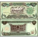 Iraque - P-74b - Cédula de 25 Dinars 1991 Flor de Estampa - Modulo Maior - Iraq - Asia