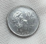 Itália - ##FAO## - Moeda de 100 Lira 1979 KM# 106 Flor de Cunho - Alimentos para o Mundo - Italy - Europa