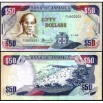 Jamaica - P-83d - Cédula de 50 Dollars 2008 Flor de Estampa - Fifty Dollars - America