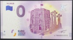 Lituania - Cédula de 0 Euro - VILNIUS 2018/1. Cédula original europeia emitida com autorização da Comunidade Econômica Europeia no valor de 0 EURO em estado flor de estampa - Lithuania - Europa