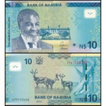 Namíbia - P-16a - Cédula 10 Namibia Dollars 2015 Flor de Estampa - Africa