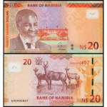 Namíbia - P-17a - Cédula 20 Namibia Dollars 2015 Flor de Estampa - Africa