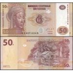 Republica do Congo - P-97c - Cédula de 50 Francs 2020 Flor de Estampa - Congo Democratic Republic - África - Lance Livre