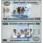 Ruanda - P-38a - Cédula de 500 Francs 2013 Flor de Estampa - Rwanda - Africa