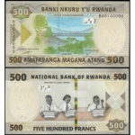 Ruanda - P-42 - Cédula de 500 Francs 2019 Flor de Estampa - Rwanda - Africa