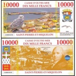 Saint-Pierre e Miquelon - Cédula Fantasia de 10.000 Francs 2018 Fe Polímero - Saint Pierre et Miquelon