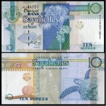 Seicheles - P-36b - Cédula de 10 Rupees 2008 Flor de Estampa - Seychelles - África