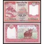 Nepal - P-76a - Cédula de 5 Rupees 2017 Flor de Estampa - Ásia - Lance Livre