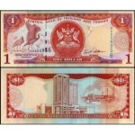 Trinidad e Tobago - P-46c - Cédula de 1 Dollar 2006 Flor de Estampa - América - Lance Livre