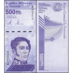 Venezuela - P-113a - Cédula de 500 Mil Bolivares Soberano 2020 Flor de Estampa - América
